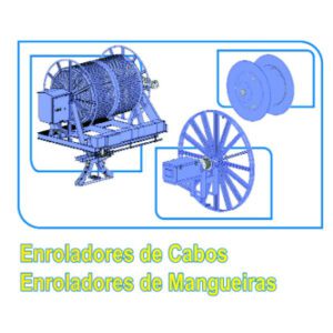 Enrolador de Cabos ou Mangueiras